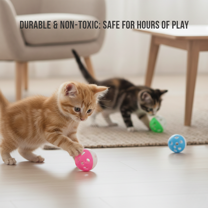 10 PCS Cat Balls with Bell